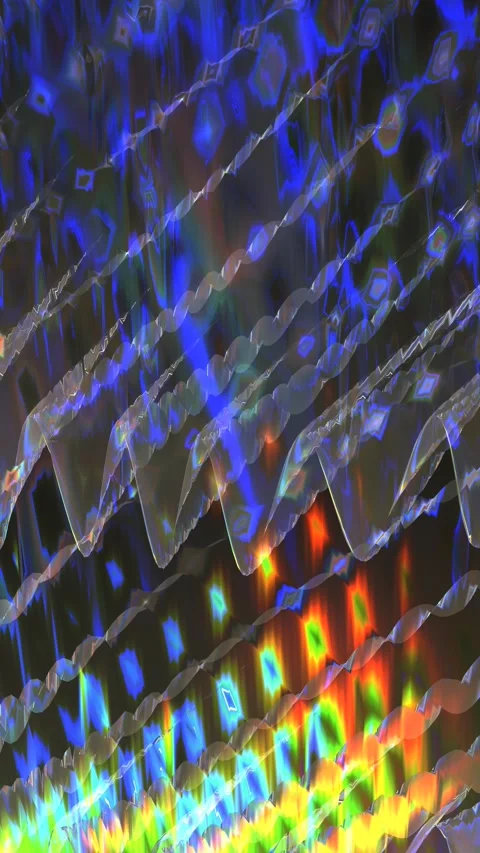 Background Animation With Lights And Wavy Motion Stock Footage 297475158