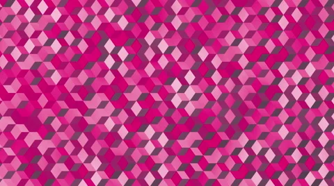 Background animation loop of camouflaged cubes in pink colors. Stock-Footage 64228313