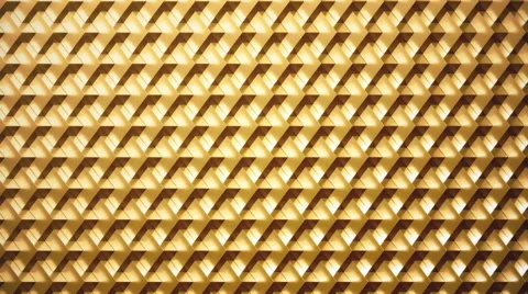 Background animation loop of rotating 24 karat yellow golden cubes. Stock-Footage 64219790