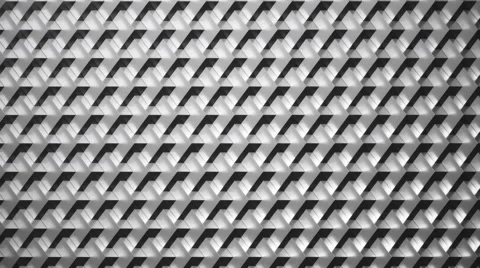 Background animation loop of rotating silver cubes. Stock-Footage 64221507