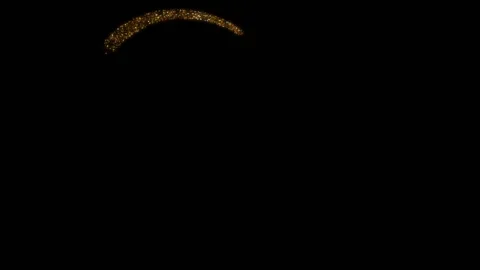 Background animation of microparticles slowly moving in a circle in the form of Stock Footage 132661788
