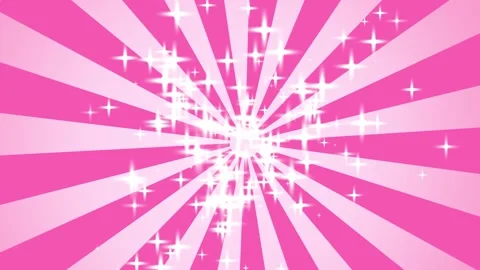 Background animation. Pink stripes rotating and sparkling stars popping out. Stock Footage 271598062