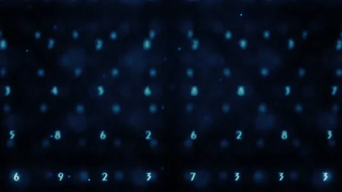 Background animation of random numbers grid and blue numbers Stock Footage 160676991