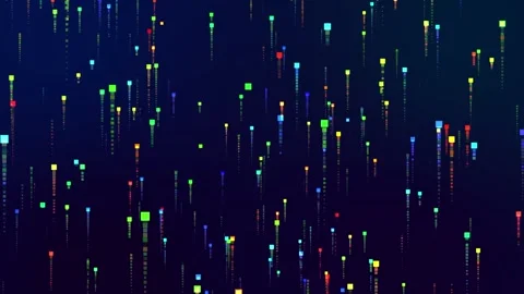 Background animation technology data square shape. Stock Footage 249889412