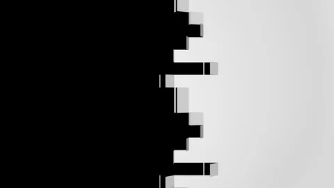 Background animation of unfolding white elements from right to left + alpha Vídeos de archivo 90858782