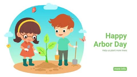 Background for Arbor Day decoration Stock Illustration