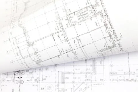 Background of architectural drawing Foto stock