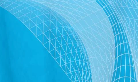 Background with architectural parametric design Stock Illustration