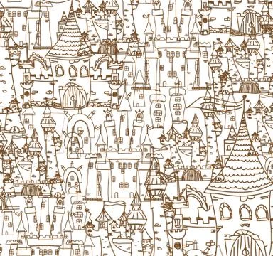 Background with  architecture Stock Illustration