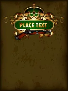 Background with arms Ilustração Stock