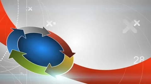 Background with arrows moving in a circle, loop Stock Footage 41163739