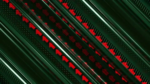 Background with arrows. Red and green pattern. Diagonal curtain lines with Stock-Footage 154167378