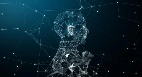 Background Of Artificial Intelligence Technology Stock Photos