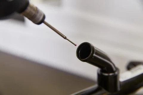 Background asset CMM programming machine probe machinery metrology background Stock Photos