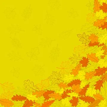 Background, autumn leaves Stock Illustration
