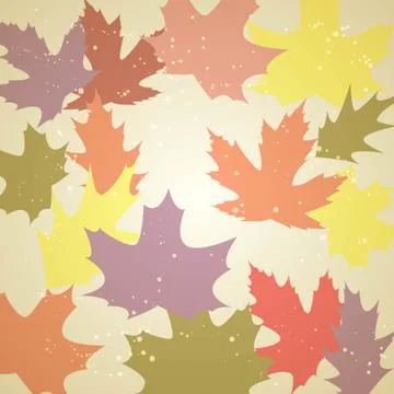 Background with autumn leaves. Stock Illustration