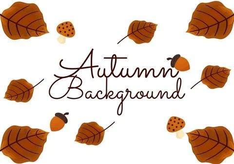 Background with autumn theme 10 Stock Illustration
