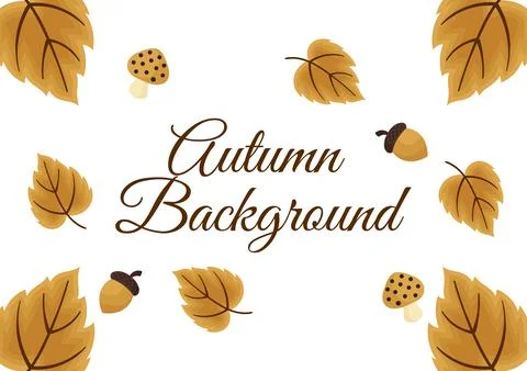 Background with autumn theme 13 Stock Illustration