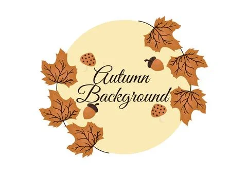 Background with autumn theme 2 Stock Illustration