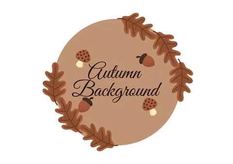 Background with autumn theme 3 Stock Illustration