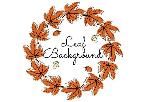 Background with autumn theme 5 Illustrazione stock