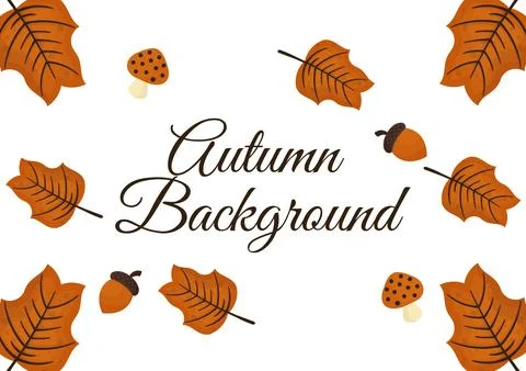 Background with autumn theme 7 Stock Illustration