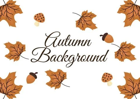 Background with autumn theme 8 Stock Illustration