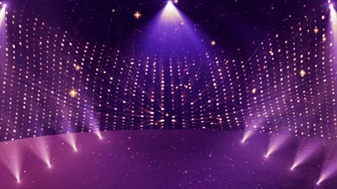 Background of award presentation stage of particle liquid crystal LED lighti Stock Footage 143594416