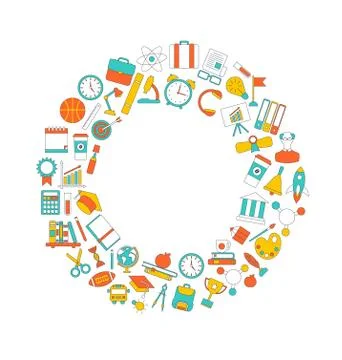 Background for Back to School Illustrazione stock