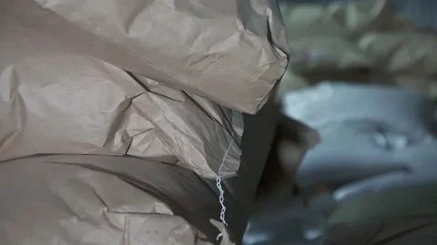 Background of bags in the warehouse Stock Footage 82901591