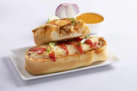 Background, bake, baked, basil, bread, bread basket, breakfast, brown, burger Stock Photos