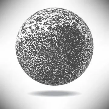 Background ball engraved dots and spots in vintage style Stock Illustration