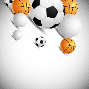 Background with ball Stock Illustration