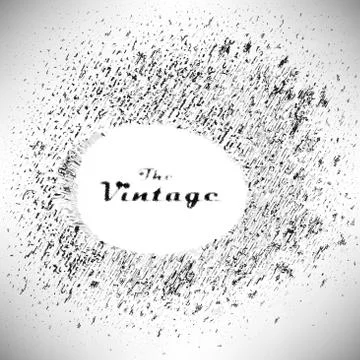 Background ball with shadow engraved dots and spots in vintage s Stock Illustration