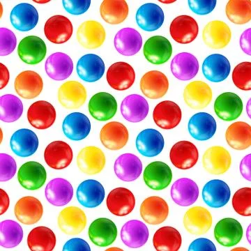 Background with balls seamless surface colors bright pattern Stock Illustration