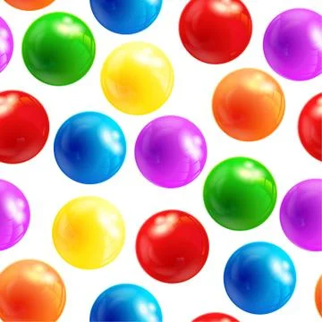 Background with balls seamless surface colors bright pattern Stock Illustration