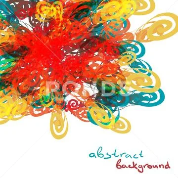 Background from balls of tangled thread with space for text Ilustraciones de archivo