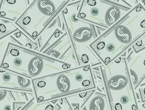 Background of banknotes of dollars Stock Illustration