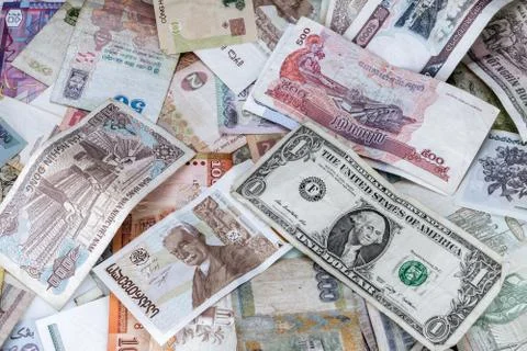 Background of banknotes Stock Photos