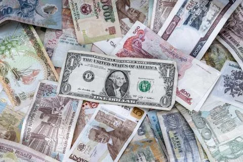 Background of banknotes Foto stock