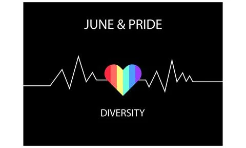Background; banner and template in pride month; Stock Illustration