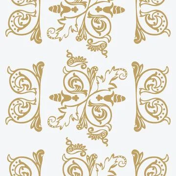 Background with Baroque ornaments Illustrazione stock