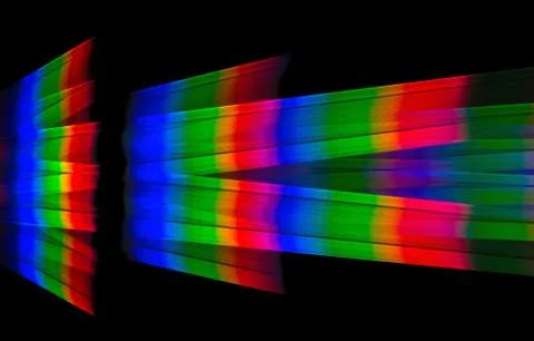 Background based on a diffraction spectral decomposition of white light Foto stock