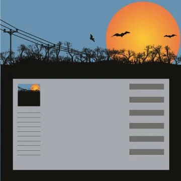 Background, bats, vector Stock Illustration