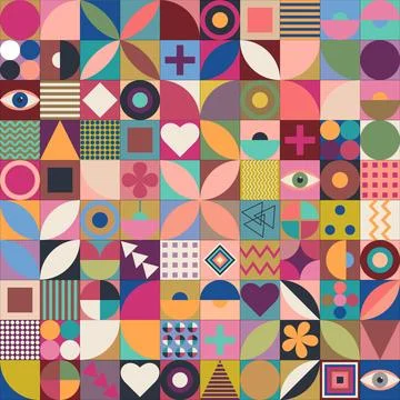 Background, Bauhaus Stock Illustration