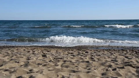 Background with a beach Stock Footage 116334129