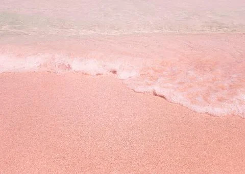 Background beach with sea wave. Texture sand. Gentle pastel colors. Vintage f Stock Photos