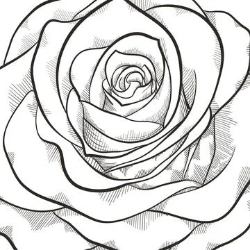 Background with beautiful black and white rose Stock Illustration