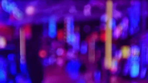 Background beautiful bokeh lights of the night city 4k 스톡 동영상 280184035