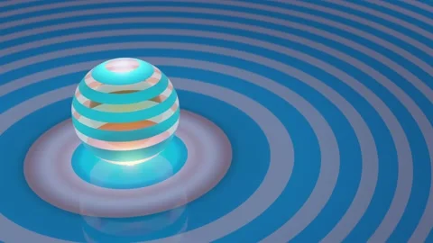 Background With Beautiful Glowing Sphere Stock Footage 169784133